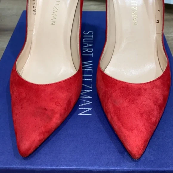 Stuart Weizman peakabow red pump size 37 - Picture 6 of 12